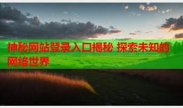 神秘网站登录入口揭秘 探索未知的网络世界