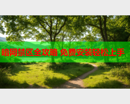 暗网禁区全攻略 免费安装轻松上手