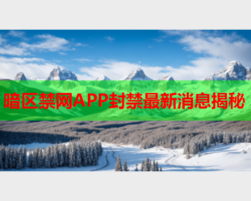 暗区禁网APP封禁最新消息揭秘